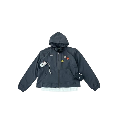 Attachable Double Zipper Boxy